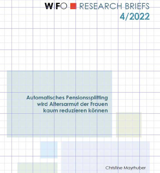 Cover des WIFO Rersearch Briefs 4/2022